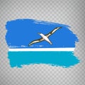 Flag of Midway Atoll from brush strokes. Flag of Midway Atoll on transparent background for your web site design, app, UI. Oceani
