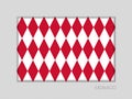 Flag of Monaco. Alternate Design Version. National Ensign Aspect