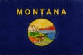 Flag of Montana Grunge