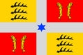 Flag of Montbeliard in Doubs of Franche-Comte is a Region of France