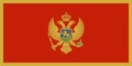 Flag of Montenegro in official rate and colors Royalty Free Stock Photo