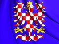 Flag of Moravia, Czech Republic. Royalty Free Stock Photo