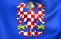 Flag of Moravia, Czech Republic. Royalty Free Stock Photo