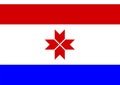 Flag of Mordovia oblast repubblic Royalty Free Stock Photo