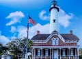 Flag Museum and Lighthouse Royalty Free Stock Photo