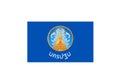 Flag of Nakhon Pathom Thailandia Royalty Free Stock Photo
