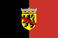 Flag of Namur in Belgium