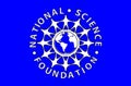 Glossy glass Flag of National Science Foundation