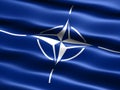 Flag of the NATO Royalty Free Stock Photo