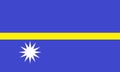 The flag of Nauru