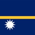 Flag of Nauru. Correct RGB colours