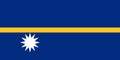 Flag of Nauru Vector illustration