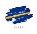 Flag of Nauru. Vector illustration on a white background