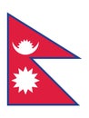 Flag of Nepal Royalty Free Stock Photo