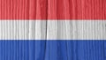The flag of the Netherlands on dry wooden surface, cracked with age. Background, wallpaper or backdrop with Dutch national symbol Royalty Free Stock Photo