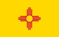 Flag of New Mexico, USA Royalty Free Stock Photo