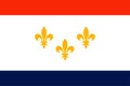 Flag of New Orleans in Louisiana, USA