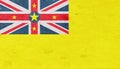 Flag of Niue Grunge