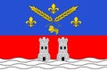 Flag of Nogent-sur-Marne in Val-de-Marne in Ile-de-France, France