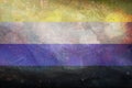 flag of Nonbinary with fabric texture. equality concept. grunge retro plain background. Top view