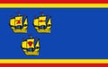 Flag of Nordfriesland in Schleswig-Holstein, Germany