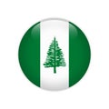 Flag Norfolk Island button