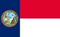 Flag of North Carolina, USA