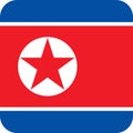 Flag North Korea Asia illustration vector eps