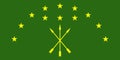 flag of Northeast Caucasian Caspian Circassians. flag representing ethnic group or culture, regional authorities. no flagpole.