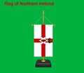 Flag Of Northern Ireland, Northern Ireland flag, National flag of Northern Ireland. Table flag of Northern Ireland