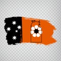 Flag Northern Territory of Australia from brush strokes. Blank map Northern Territory. Australia. High quality map and flag for y