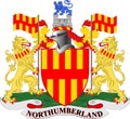 Flag of Northumberland in England Royalty Free Stock Photo