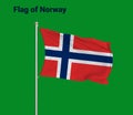 Flag Of Norway, Norway flag, National flag of Norway. Pole flag of Norway