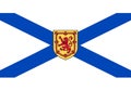 Flag of Nova Scotia Royalty Free Stock Photo