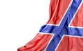 Flag of Novorossiya with empty space on the left. Isolated. 3D Rendering Royalty Free Stock Photo