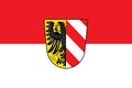 Flag of Nuremberg city in Bavaria, Germany