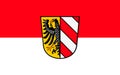 Flag of Nuremberg city in Bavaria, Germany