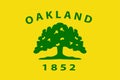 Flag of Oakland City in California, United States