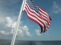 Flag and Ocean