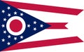 Flag of Ohio state United States of America, U.S.A. or USA, North America