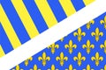 Flag of Oise of Hauts-de-France is a Region of France