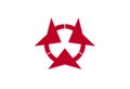Glossy glass Flag of Oita Prefecture