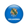 Flag Oklahoma button