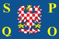 Flag of Olomouc in Czech Republic