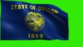 Flag of Oregon, OR, Salem, Portland, February 14 1859, State of The United States of America, USA state - LOOP