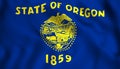 Flag Oregon US state symbol