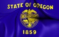 Flag of the Oregon, USA.