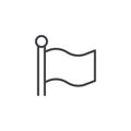 Flag outline icon