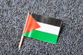 Flag of Palestine in poppy seed Royalty Free Stock Photo