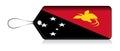 Flag label of Papau new guinea, Papau new guinean flag label